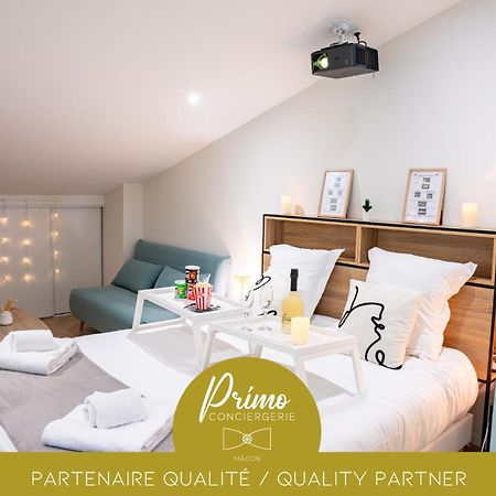 Food And Chill - Deux Appartements Hypercentre - 1 Theme Cinema - By Primo C0Nciergerie Tournus Luaran gambar